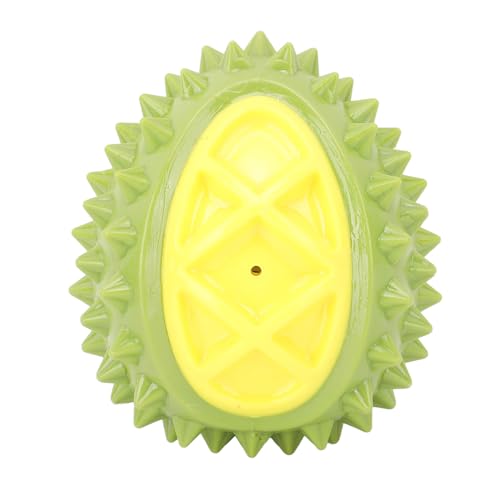 nikusaz Durian -geformtes Hund Spielzeug, interaktives Zahnen für Hunde, Schallproduzieren von Durian Hundespielzeug, um die Angst zu reduzieren und Kauen, grüne Farbe zu fördern (Grün) von nikusaz