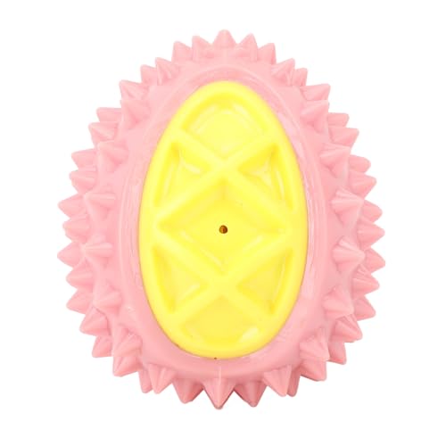 nikusaz Durian -geformtes Hund Spielzeug, interaktives Zahnen für Hunde, Schallproduzieren von Durian Hundespielzeug, um die Angst zu reduzieren und Kauen, grüne Farbe zu fördern (Rosa) von nikusaz