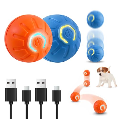 Elektrischer interaktiver Hundespielzeugball, automatisch, aktive Rollbälle für kleine, mittelgroße Hunde und Katzen, selbstbewegliches Springen, lustiges Haustierspielzeug für Langeweile, Welpen, Elektrischer interaktiver Hundespielzeugball, automatisch, aktive Rollbälle für kleine, mittelgroße Hunde und Katzen, selbstbewegliches Springen, lustiges Haustierspielzeug für Langeweile, Welpen, von nnOuOnn