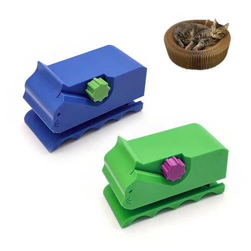 nnOuOnn Kartonschneider für Katzenkratzer, 3D-gedrucktes Kätzchenförmiges Kartonstreifenschneidewerkzeug, DIY-Pappschneider für Katzen, Kratzbaum und Basteln mit abnehmbarer Klinge, 2 Stück nnOuOnn Kartonschneider für Katzenkratzer, 3D-gedrucktes Kätzchenförmiges Kartonstreifenschneidewerkzeug, DIY-Pappschneider für Katzen, Kratzbaum und Basteln mit abnehmbarer Klinge, 2 Stück von nnOuOnn