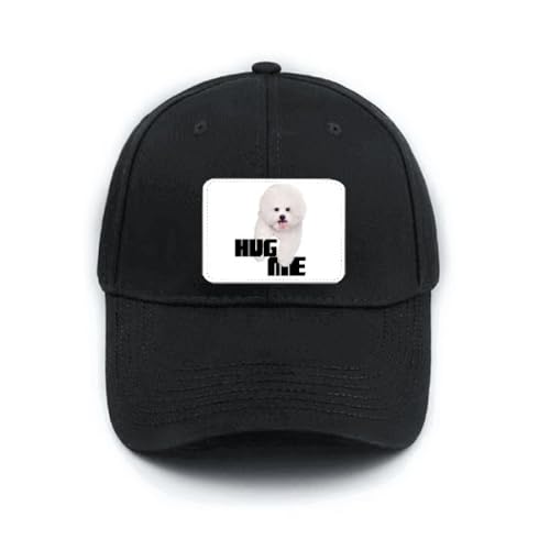 Hug Baseballkappe für Hunde, Art-Deco, modisch, klassisch, verstellbar, Schwarz von no/no