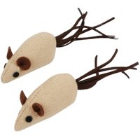 nobleza - 2x Vanille Spielmäuse für Katzen von nobleza