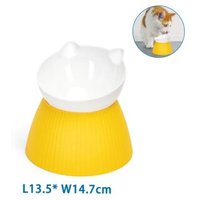 nobleza – Erhöhter Katzennapf gelb von nobleza