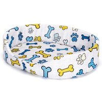 nobleza - Haustierbett für Hunde & Katzen Knochenmuster XXXL von nobleza