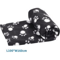 nobleza Haustierdecke mit Pfotenaufdruck – Weiche Kuscheldecke aus Fleece für Hunde & Katzen | Waschbar & vielseitig | 100×160 cm schwarz nobleza Haustierdecke mit Pfotenaufdruck – Weiche Kuscheldecke aus Fleece für Hunde & Katzen | Waschbar & vielseitig | 100×160 cm schwarz von nobleza