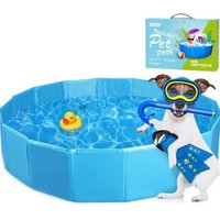 nobleza - Hundepool - Planschbecken für Hunde blau 1,2 m, 30 cm von nobleza