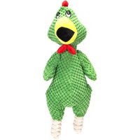 nobleza Hundespielzeug Screaming Chicken grün von nobleza