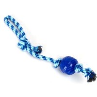 nobleza Hundespielzeug – Zerrseil mit Ball, robust & zahnfreundlich, in 3 Farben blau von nobleza
