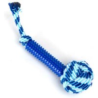 nobleza Hundespielzeug – Zerrseil mit Kaustab, robust & zahnfreundlich, in 3 Farben blau von nobleza