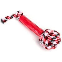 nobleza Hundespielzeug – Zerrseil mit Kaustab, robust & zahnfreundlich, in 3 Farben rot von nobleza