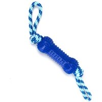 nobleza Hundespielzeug – Zerrseil mit Knochen, robust & zahnfreundlich, in 3 Farben blau von nobleza