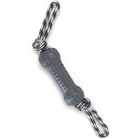 nobleza Hundespielzeug – Zerrseil mit Knochen, robust & zahnfreundlich, in 3 Farben schwarz von nobleza