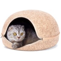 nobleza - Katzenhaus Halbgeschlossen aus Filz von nobleza
