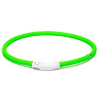 nobleza LED-Hundehalsband aus flexiblem Silikon – Zuschneidbar, Leicht, 3 Leuchtmodi grün von nobleza