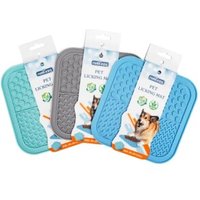 nobleza – Leckmatte aus Silikon für Hunde grau von nobleza