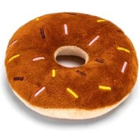nobleza - Plüsch-Hundespielzeug Donut braun von nobleza