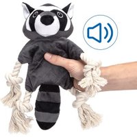 nobleza - Waschbär mit Sound - Hundespielzeug Seil von nobleza