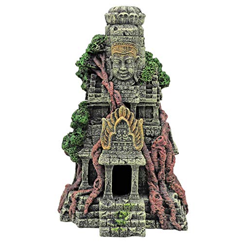 MUYIRTED Aquarium Deko groß Buddha Statue Aqua Ornaments höhle Harz Aquarium Dekoration Für Kleine Garnele Fisch, Aquarium zubehör 21X15X9CM von MUYIRTED