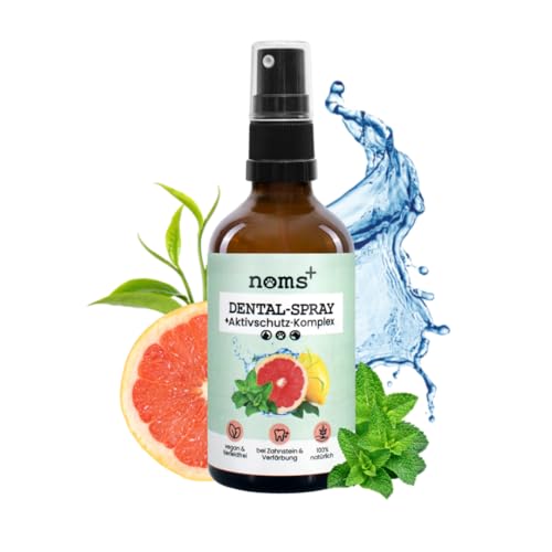 noms+ Dental-Spray für Hunde & Katzen, Spray entfernt Zahnbelag 100% natürlich, gegen Zahnstein, gelbe Zähne, Mundgeruch, Plaque zur Zahnreinigung & Zahnsteinentfernung noms+ Dental-Spray für Hunde & Katzen, Spray entfernt Zahnbelag 100% natürlich, gegen Zahnstein, gelbe Zähne, Mundgeruch, Plaque zur Zahnreinigung & Zahnsteinentfernung von noms+