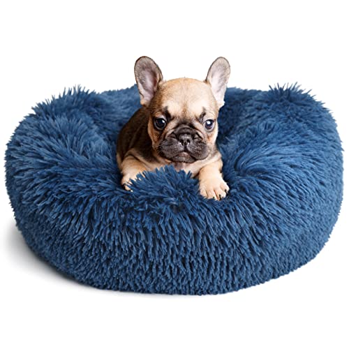Beruhigendes Hundebett für kleine Hunde, waschbar, Donuts, gemütlich, weich, Welpenbett für extra kleine Haustiere, Anti-Angst, 48,3 cm, passend für bis zu 6,8 kg, Marineblau Beruhigendes Hundebett für kleine Hunde, waschbar, Donuts, gemütlich, weich, Welpenbett für extra kleine Haustiere, Anti-Angst, 48,3 cm, passend für bis zu 6,8 kg, Marineblau von nononfish