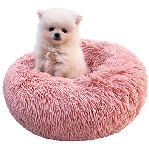 nononfish Dog Bed for Small Dogs,Dog Kennel,Cat Beds for Indoor Cats,Dog Stuff for Camas para Perros,Puppy Bed,Cute Dog Bed,Fluffy and Plush Warming for Doggie,Anxiety and Calming,Pink Kitty Bed von nononfish