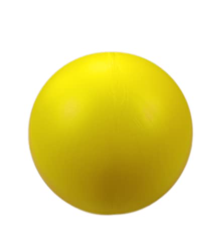 norrun Treibball für Hunde Pferde und Ferkel ungefähr ø 19 cm aus Hartplastik Hundeball Antistreßball (gelb) von norrun