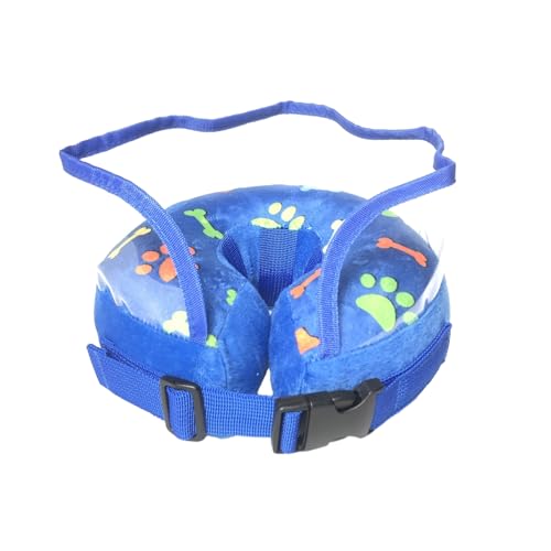 nuanzhiyuan Aufblasbares Halsband mit durchsichtigem Innensteg, weicher Kegel für Katzen für Nachher und verstellbar von nuanzhiyuan