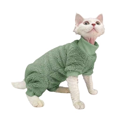 nuanzhiyuan Einfarbiger Katzenpullover für kleine bis große Katzen, winddicht für den Winter und draußen nuanzhiyuan Einfarbiger Katzenpullover für kleine bis große Katzen, winddicht für den Winter und draußen von nuanzhiyuan