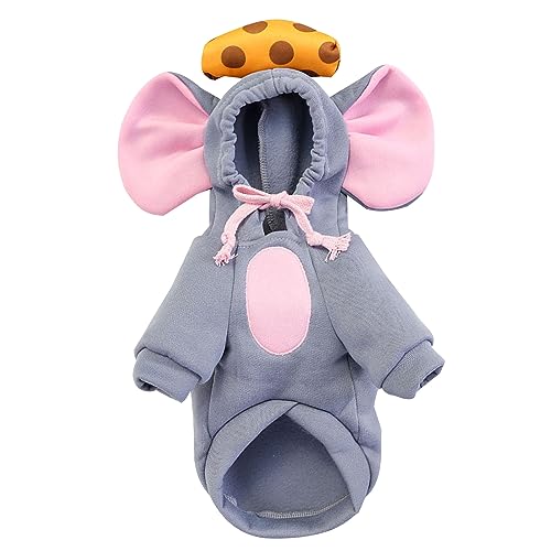 nuanzhiyuan Hunde Cosplay Maus Overall mit Hoodies Set Halloween Hunde Pullover Winter Cosplay Party Kleine Hunde Pullover nuanzhiyuan Hunde Cosplay Maus Overall mit Hoodies Set Halloween Hunde Pullover Winter Cosplay Party Kleine Hunde Pullover von nuanzhiyuan