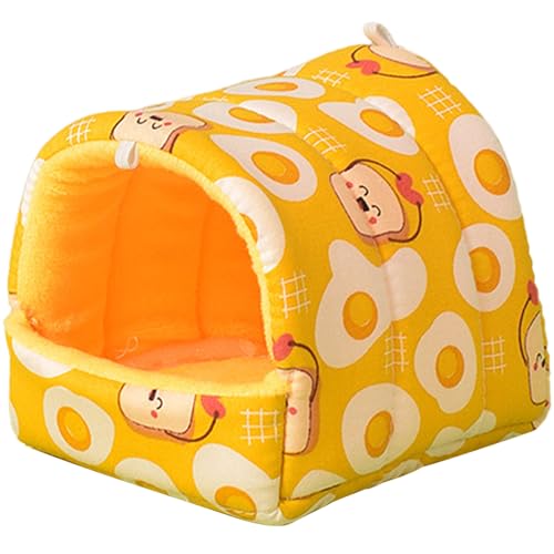 nuanzhiyuan Kleintier-Hängemattenhaus, hängendes Baumbett, Käfigzubehör, Hamster, Plüsch-Bettwäsche, Bett für Streifenhörnchen, Frettchen von nuanzhiyuan