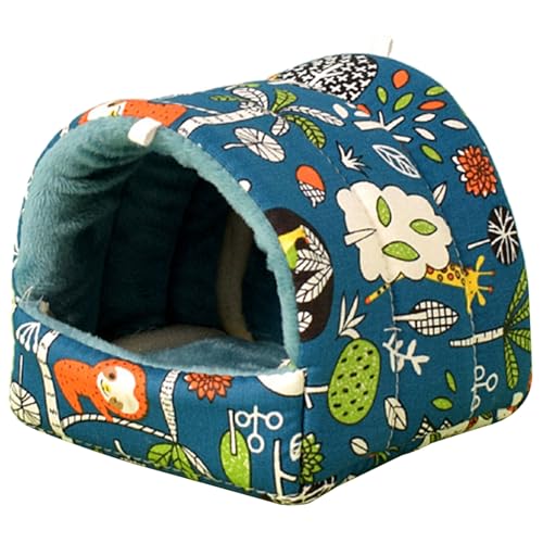 nuanzhiyuan Kleintier-Hängemattenhaus, hängendes Baumbett, Käfigzubehör, Hamster, Plüsch-Bettwäsche, Bett für Streifenhörnchen, Frettchen von nuanzhiyuan