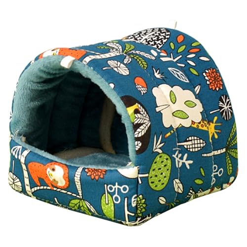 nuanzhiyuan Kleintier-Hängemattenhaus, hängendes Baumbett, Käfigzubehör, Hamster, Plüsch-Bettwäsche, Bett für Streifenhörnchen, Frettchen von nuanzhiyuan