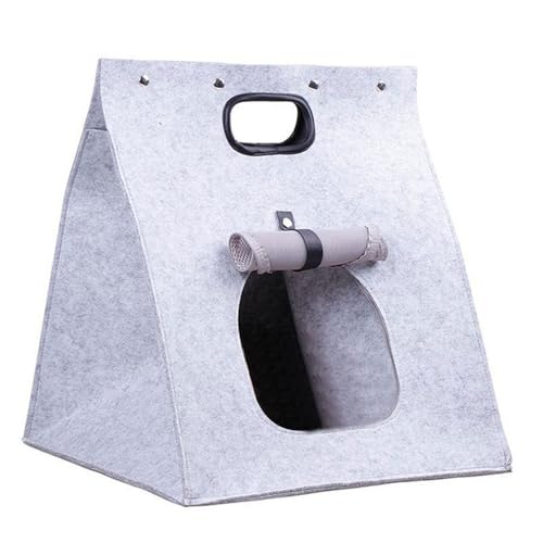 nuanzhiyuan Kompaktes Katzennest aus Filz, für Reisen mit Katze, leicht zu tragen, faltbar, wasserdichter Boden, geeignet für 4 kg Katzen, Outdoor-Aktivitäten nuanzhiyuan Kompaktes Katzennest aus Filz, für Reisen mit Katze, leicht zu tragen, faltbar, wasserdichter Boden, geeignet für 4 kg Katzen, Outdoor-Aktivitäten von nuanzhiyuan