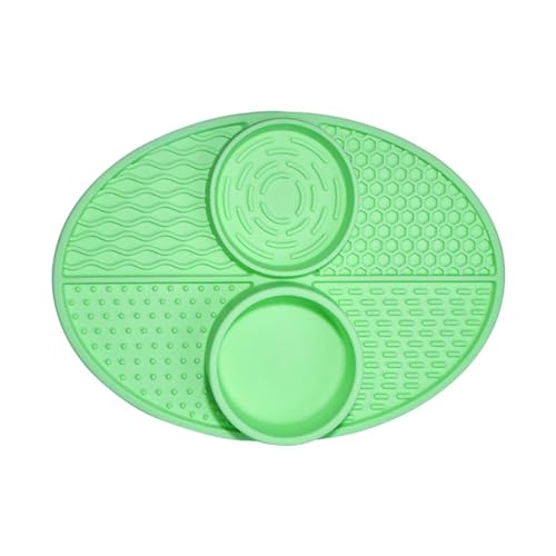 nuanzhiyuan Pet Double Bowl Lick Pad Slower Feeder Pad Silicone Dogs Slow Feeding Pad Food Training Pad Dogs Licking Mat nuanzhiyuan Pet Double Bowl Lick Pad Slower Feeder Pad Silicone Dogs Slow Feeding Pad Food Training Pad Dogs Licking Mat von nuanzhiyuan
