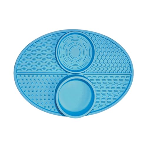 nuanzhiyuan Pet Double Bowl Lick Pad Slower Feeder Pad Silicone Dogs Slow Feeding Pad Food Training Pad Dogs Licking Mat nuanzhiyuan Pet Double Bowl Lick Pad Slower Feeder Pad Silicone Dogs Slow Feeding Pad Food Training Pad Dogs Licking Mat von nuanzhiyuan