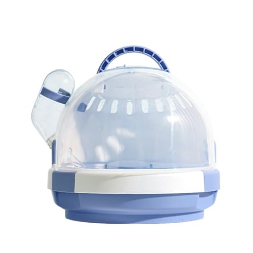 nuanzhiyuan Transportbox für Hamster, kleine Tiere, tragbarer Reisekäfig mit Wasserflasche, Schweine-Tragetasche nuanzhiyuan Transportbox für Hamster, kleine Tiere, tragbarer Reisekäfig mit Wasserflasche, Schweine-Tragetasche von nuanzhiyuan