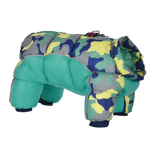 nuanzhiyuan Warme Winter-Hundekleidung für kaltes Wetter, dicker Overall, winddichter Overall mit Traktionshaken, Camouflage-Jacken nuanzhiyuan Warme Winter-Hundekleidung für kaltes Wetter, dicker Overall, winddichter Overall mit Traktionshaken, Camouflage-Jacken von nuanzhiyuan