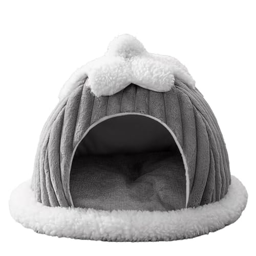 nuanzhiyuan Weiches Katzenbett Schlafbett Hund Katze Winterhaus Kürbisform geschlossenes Haustierzelt für Kätzchen Welpen Schlafbedarf nuanzhiyuan Weiches Katzenbett Schlafbett Hund Katze Winterhaus Kürbisform geschlossenes Haustierzelt für Kätzchen Welpen Schlafbedarf von nuanzhiyuan