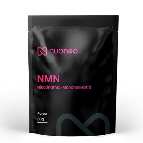 nuoneo NMN (30g), Reinheit über 99%, in Deutschland laborgeprüft, Nicotinamid Mononukleotid Pulver Markenrohstoff Uthever, bioaktiv & ohne Zustatzstoffe, für Hunde & Katzen geeignet von nuoneo