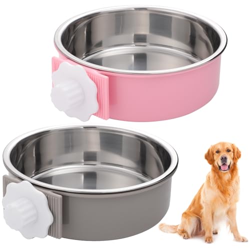 2-in-1 Futternapf für Haustiere, 15 cm, 750 ml, zum Aufhängen, abnehmbarer Käfig, Wassernäpfe für Hunde und Katzen, 2 Stück 2-in-1 Futternapf für Haustiere, 15 cm, 750 ml, zum Aufhängen, abnehmbarer Käfig, Wassernäpfe für Hunde und Katzen, 2 Stück von nuoshen