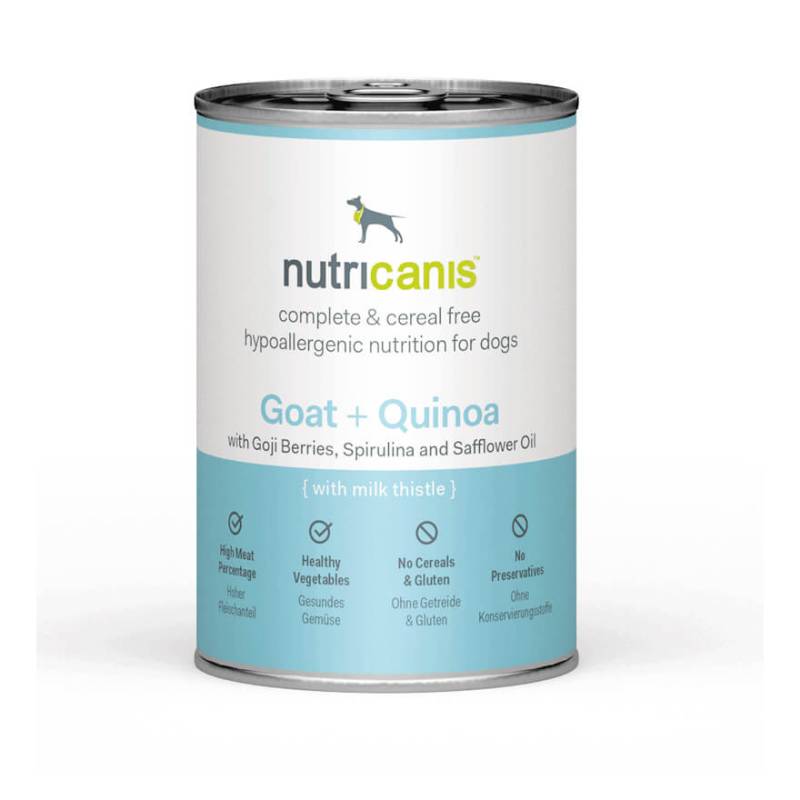 Nutricanis 12 x 200 g nutricanis Ziege + Quinoa hypoallergenes Nassfutter Hund von nutricanis