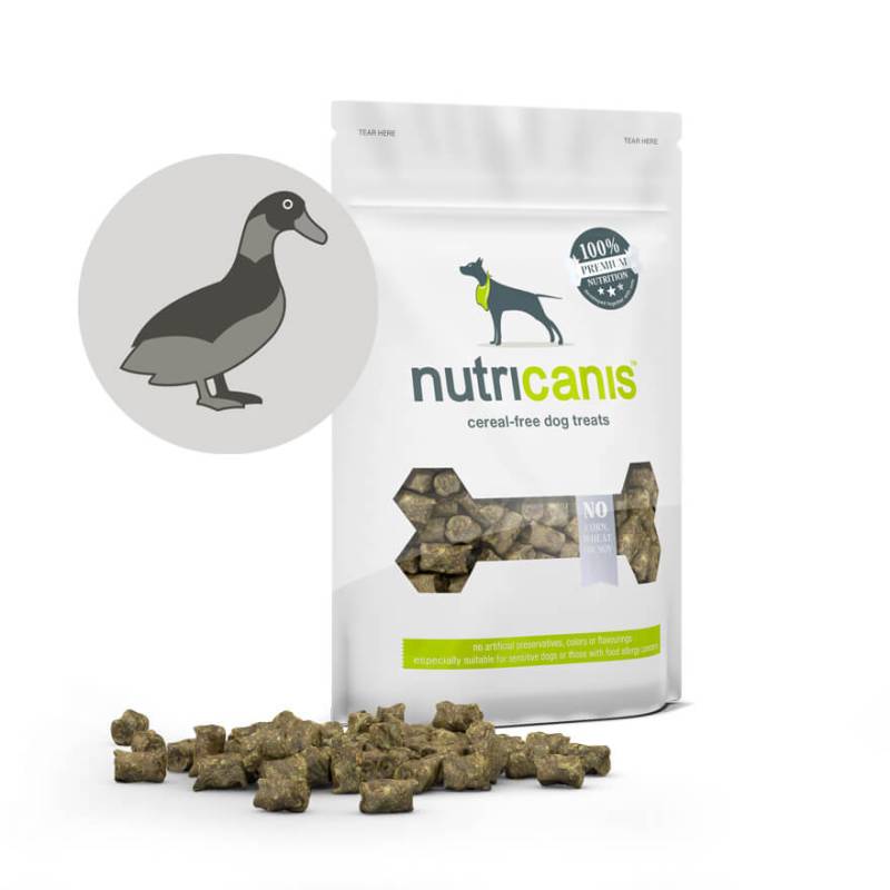 nutricanis 125 g Trockenfleisch Ente Hundesnack von nutricanis