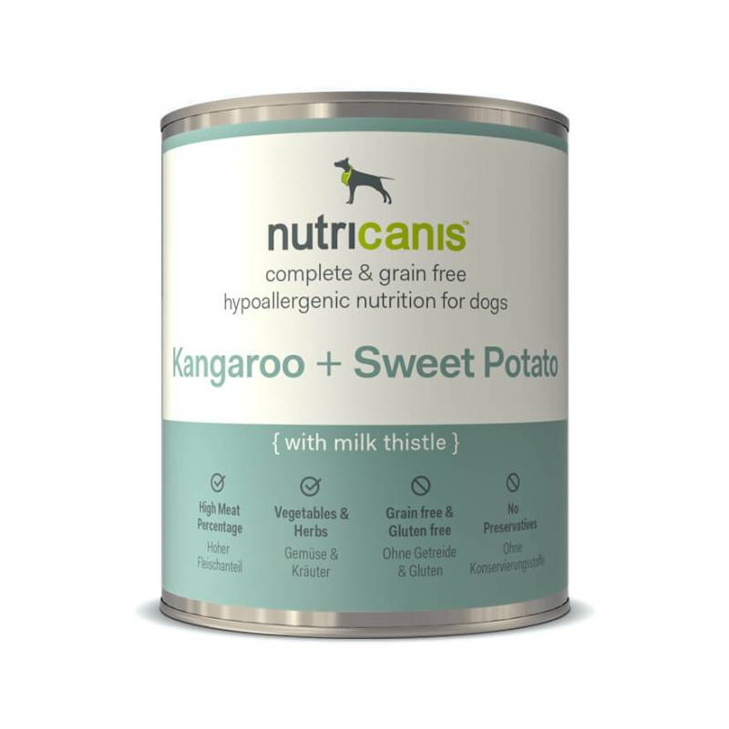nutricanis 24 x 200 g K�nguru + S��kartoffel Nassfutter Hund von nutricanis