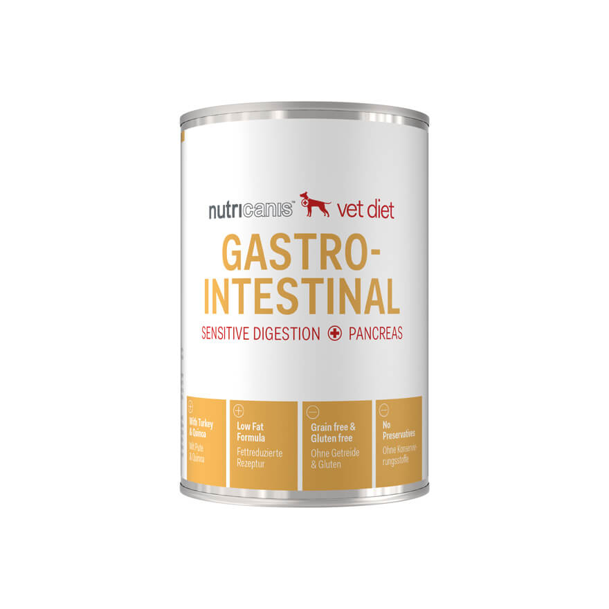 nutricanis 24 x 400 g Gastro Intestinal Schonkost / Sensitive Verdauung Nassfutter von nutricanis
