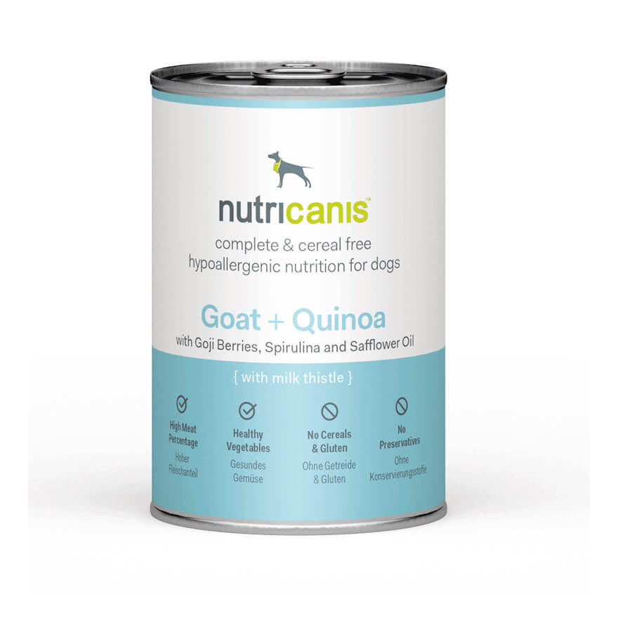 nutricanis 400 g nutricanis Ziege + Quinoa hypoallergenes Nassfutter Hund von nutricanis