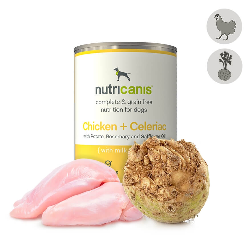 nutricanis 800 g Huhn + Sellerie Nassfutter Hund von nutricanis