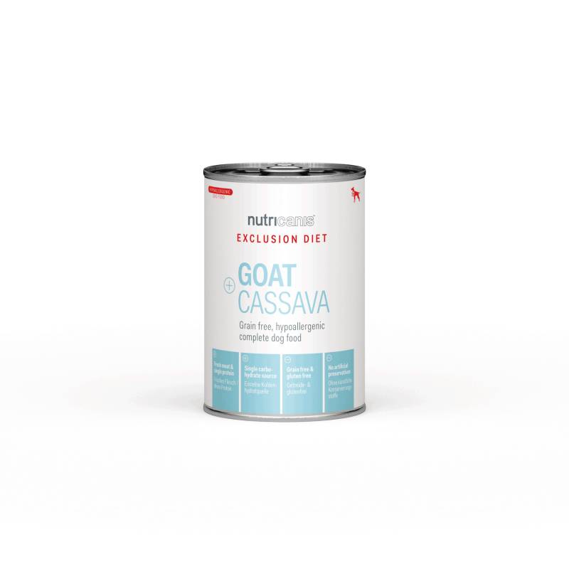 nutricanis 800 g nutricanis Ziege + Cassava Exclusion Diet Nassfutter Hund von nutricanis