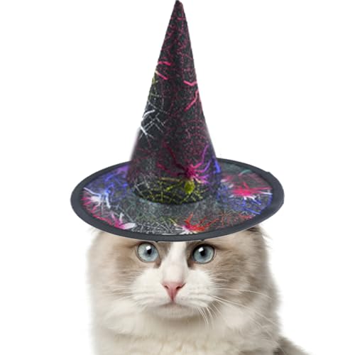 objbhuely Halloween-Hut für Hunde, Haustier-Hexenkostüm, Netzstoff, verstellbarer Riemen, Kopfbedeckung für Katzen, Cosplay, drinnen und draußen, Veranstaltung, Weihnachtsfeier objbhuely Halloween-Hut für Hunde, Haustier-Hexenkostüm, Netzstoff, verstellbarer Riemen, Kopfbedeckung für Katzen, Cosplay, drinnen und draußen, Veranstaltung, Weihnachtsfeier von objbhuely