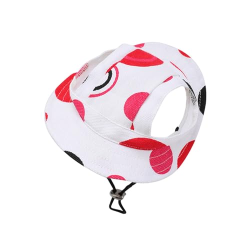 ohodhmnu Baseballhut für Welpen, Hunde, Sonnenhaube mit Ohrlochzubehör, Halsband, Sporthut, Sonnenhut mit Riemen, Sport ohodhmnu Baseballhut für Welpen, Hunde, Sonnenhaube mit Ohrlochzubehör, Halsband, Sporthut, Sonnenhut mit Riemen, Sport von ohodhmnu