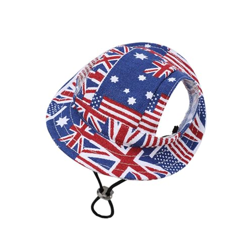 ohodhmnu Baseballhut für Welpen, Hunde, Sonnenhaube mit Ohrlochzubehör, Halsband, Sporthut, Sonnenhut mit Riemen, Sport ohodhmnu Baseballhut für Welpen, Hunde, Sonnenhaube mit Ohrlochzubehör, Halsband, Sporthut, Sonnenhut mit Riemen, Sport von ohodhmnu